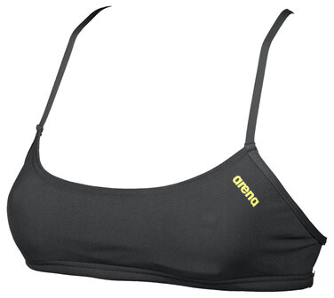 Arena Bandeau Play black-yellow XXS