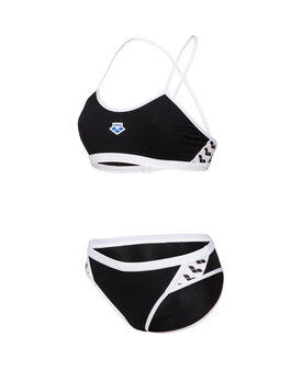 Arena W Icons Bikini Cross Back Solid black-white 30