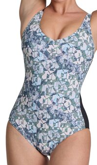 Arena W Bodylift Chiara Wing Back C Cup navy-softgreen 50