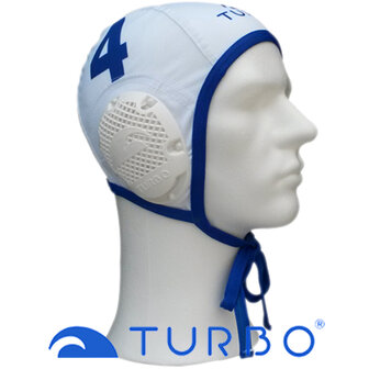 opruiming showmodel (nr.8) Turbo Waterpolo Cap (size m/l) Professional wit