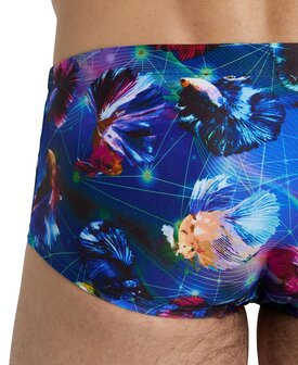 Arena M Swim Low Waist Short Allover black-multi 85 backside