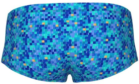 Arena M Pooltiles Swim Low Waist Short blue multi 80