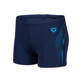 Arena B Swim Short Graphic navy-turquoise 6-7