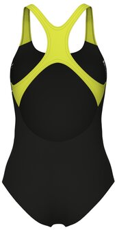 Arena W Wake Swimsuit Swim Pro Back black-soft-green 48