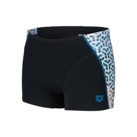 Arena M Planet Water Swim Short black-white-multi 90