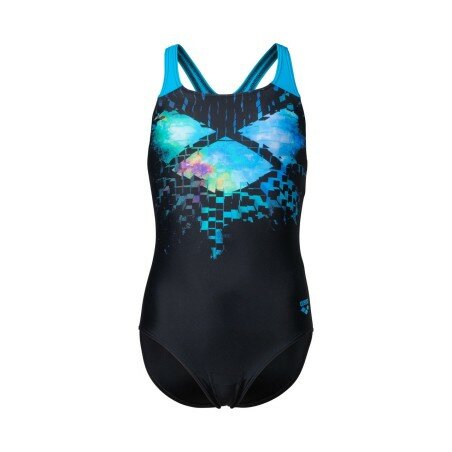 Arena G Multi Pixels Pro Back L black-turquoise 8-9