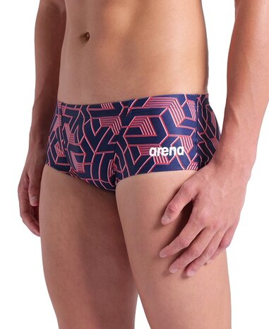 Arena M Escape Swim Low Waist Short team red-white-blue 85 43