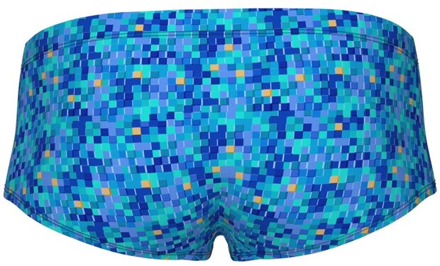 Arena M Pooltiles Swim Low Waist Short blue multi 70