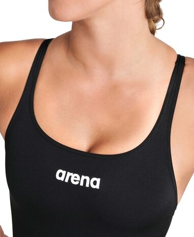 Arena W Team Swimsuit Swim Pro Solid black-white 44