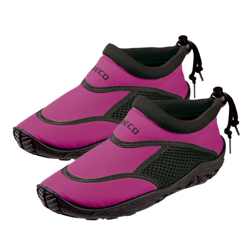 BECO Kinder neopreen surf en zwemschoen roze zwart maat 32